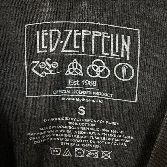 Led Zeppelin Icarus Rock Band Logo Poster T-Shirt Small - Picture 4 of 4